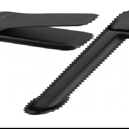 Mexen Largo grifo de lavabo, negro - 73700-70