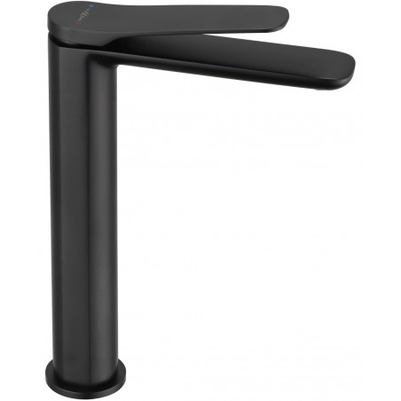 Mexen Largo high washbasin faucet, black - 73710-70