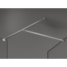 Mexen Kioto dušisein Walk-in 135 x 110 cm, läbipaistev, harjatud nikkel - 800-135-202-97-00-110