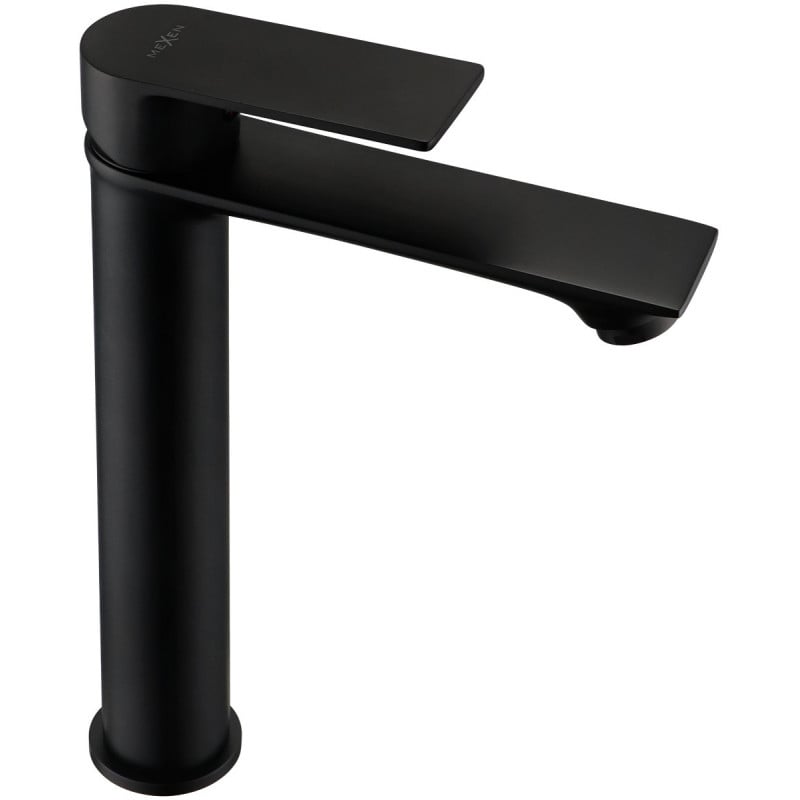 Mexen Royo grifo de lavabo alto, negro - 72210-70