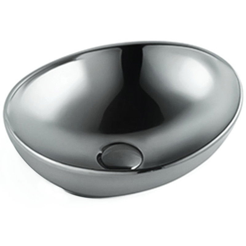 Mexen Elza lavabo da appoggio 40 x 33 cm, argento - 21014087