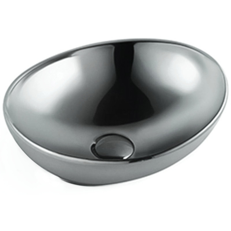 Mexen Elza lavabo sur comptoir 40 x 33 cm, argenté - 21014087