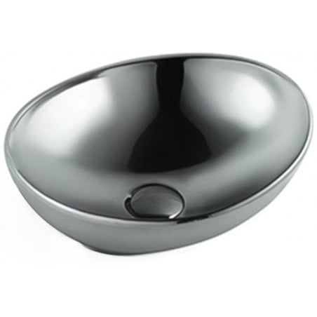Mexen Elza lavabo da appoggio 40 x 33 cm, argento - 21014087