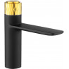 Mexen Zero+ washbasin faucet, black/gold - 71600-75