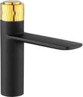 Mexen Zero+ robinet de lavabo, noir/doré - 71600-75