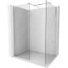 Mexen Kioto douchewand Walk-in 155 x 100 cm, transparant, geborsteld nikkel - 800-155-202-97-00-100