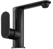 Mexen Milo grifo de lavabo con manija lateral, negro - 71305-70