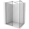 Mexen Kioto dušisein Walk-in 130 x 80 cm, must raam, gun metal - 800-130-202-95-70-080