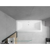 Mexen Cube taisnstūra vanna 170 x 80 cm ar pārsegu un 1-virzienu aizsegu 70 cm, caurspīdīgs, melns - 550517080X9007017000