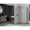 Mexen Kioto tuš stijena Walk-in 130 x 110 cm, prozirna, brušena pištoljsko siva - 800-130-202-66-00-110