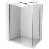 Mexen Kioto Dusche Walk-in 140 x 75 cm, transparent, gun gray gebürstet - 800-140-202-66-00-075