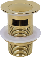 Mexen Klick-Klack-Verschluss, klein, rund, mit Überlauf, gold - 79925-50