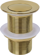 Mexen klep-klak afvoerplug klein rond, goud - 79915-50