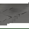 Mexen Kioto Duschwand Walk-in 110 x 105 cm, transparent, gun metal - 800-110-202-95-00-105