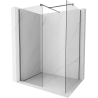 Mexen Kioto zidna stijena za tuš Walk-in 145 x 100 cm, prozirna, pištolj metal - 800-145-202-95-00-100