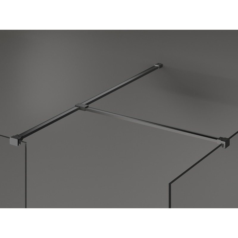 Mexen Kioto dušisein Walk-in 145 x 100 cm, läbipaistev, gun metal - 800-145-202-95-00-100