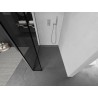Mexen Kioto douchewand Walk-in 140 x 30 cm, zwart frame, chroom - 800-140-212-01-70-030