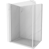 Mexen Kioto douchewand Walk-in 100 x 30 cm, transparant, wit - 800-100-212-20-00-030