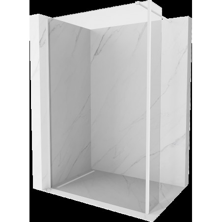 Mexen Kioto ścianka prysznicowa Walk-in 130 x 30 cm, transparent, biała - 800-130-212-20-00-030