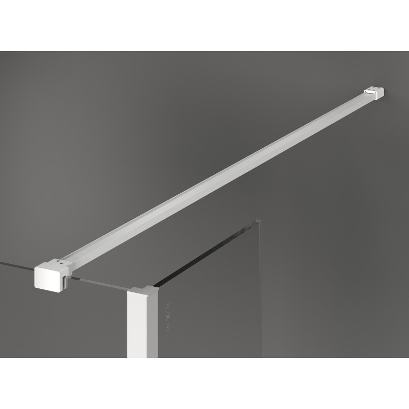 Mexen Kioto dušisein Walk-in 90 x 40 cm, läbipaistev, valge - 800-090-212-20-00-040