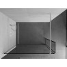 Mexen Kioto dušisein Walk-in 90 x 30 cm, must raam, valge - 800-090-212-20-70-030