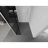 Mexen Kioto dušisein Walk-in 90 x 30 cm, must raam, valge - 800-090-212-20-70-030