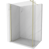 Mexen Kioto dušisein Walk-in 140 x 40 cm, läbipaistev, kuldne - 800-140-212-50-00-040