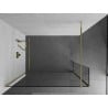 Mexen Kioto shower wall Walk-in 120 x 40 cm, transparent, gold - 800-120-212-50-00-040