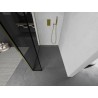 Mexen Kioto tuš pregrada Walk-in 140 x 40 cm, črn okvir, zlata - 800-140-212-50-70-040