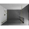 Mexen Kioto dušisein Walk-in 120 x 40 cm, must raam, kuldne - 800-120-212-50-70-040