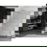 Mexen Kioto douchewand Walk-in 100 x 30 cm, transparant, goud geborsteld - 800-100-212-55-00-030