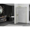 Mexen Kioto tuš stena Walk-in 100 x 30 cm, prozorna, zlato brušena - 800-100-212-55-00-030