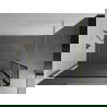 Mexen Kioto Duschwand Walk-in 90 x 30 cm, schwarzer Rahmen, gebürstetes Gold - 800-090-212-55-70-030