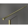 Mexen Kioto dušisein Walk-in 90 x 30 cm, must raam, kuldne harjatud - 800-090-212-55-70-030