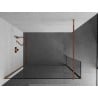 Mexen Kioto ścianka prysznicowa Walk-in 120 x 30 cm, transparent, różowe złoto - 800-120-212-60-00-030