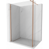 Mexen Kioto pared de ducha Walk-in 115 x 30 cm, transparente, oro rosa - 800-115-212-60-00-030