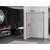 Mexen Kioto Walk-in tuš pregrada 180 x 30 cm, prozirna, ružičasto zlato - 800-180-212-60-00-030