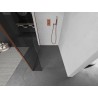 Mexen Kioto Walk-in tuš pregrada 180 x 30 cm, prozirna, ružičasto zlato - 800-180-212-60-00-030