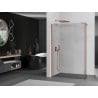 Mexen Kioto Walk-in shower wall 110 x 40 cm, transparent, rose gold - 800-110-212-60-00-040