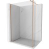 Mexen Kioto ścianka prysznicowa Walk-in 100 x 30 cm, transparent, miedź szczotkowana - 800-100-212-65-00-030