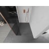Mexen Kioto Duschwand Walk-in 90 x 40 cm, transparent, gebürstetes Kupfer - 800-090-212-65-00-040