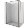 Mexen Kioto dušisein Walk-in 140 x 40 cm, must raam, harjatud vask - 800-140-212-65-70-040