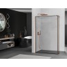 Mexen Kioto dušisein Walk-in 140 x 40 cm, must raam, harjatud vask - 800-140-212-65-70-040