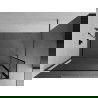 Mexen Kioto douchewand Walk-in 110 x 30 cm, zwart frame, geborsteld gun grijs - 800-110-212-66-70-030