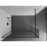 Mexen Kioto Duschwand Walk-in 90 x 40 cm, transparent, schwarz - 800-090-212-70-00-040