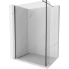Mexen Kioto dušisein Walk-in 140 x 40 cm, läbipaistev, must - 800-140-212-70-00-040