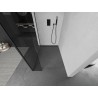 Mexen Kioto dušisein Walk-in 130 x 40 cm, läbipaistev, must - 800-130-212-70-00-040