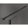 Mexen Kioto tuš pregrada Walk-in 135 x 40 cm, prozorna, črna - 800-135-212-70-00-040
