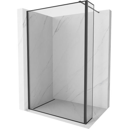 Mexen Kioto paroi de douche Walk-in 110 x 40 cm, motif noir, noir - 800-110-212-70-70-040