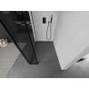 Mexen Kioto paroi de douche Walk-in 100 x 40 cm, motif noir, noire - 800-100-212-70-70-040